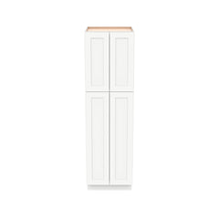 RTA Shaker Origami White Solid Wood Wall Pantry Cabinet for Kitchen Storage