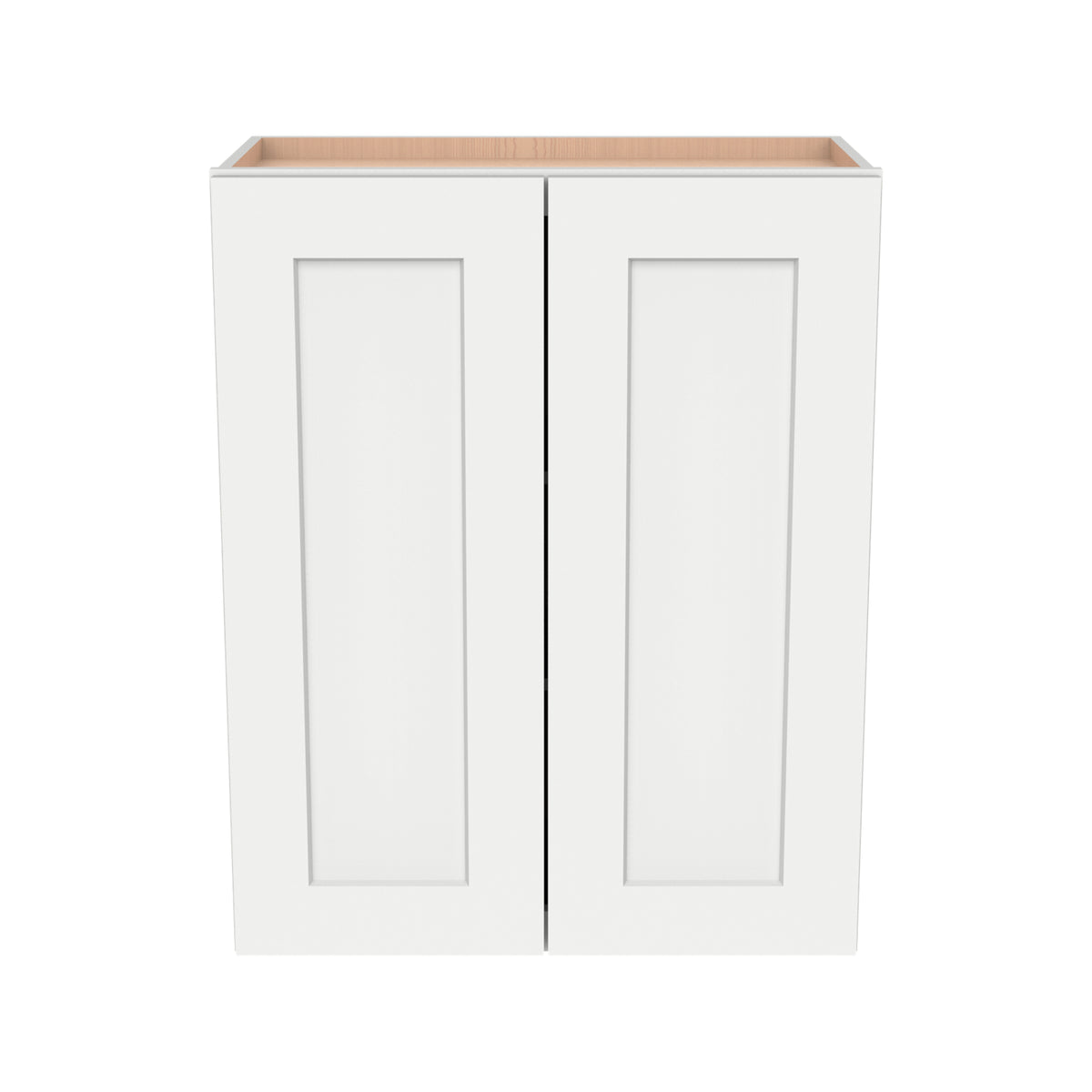 RTA Shaker Solid Wood Wall Cabinet Origami White for Kitchen, Bathroom & Laundry Storage