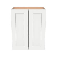 RTA Shaker Solid Wood Wall Cabinet Origami White for Kitchen, Bathroom & Laundry Storage