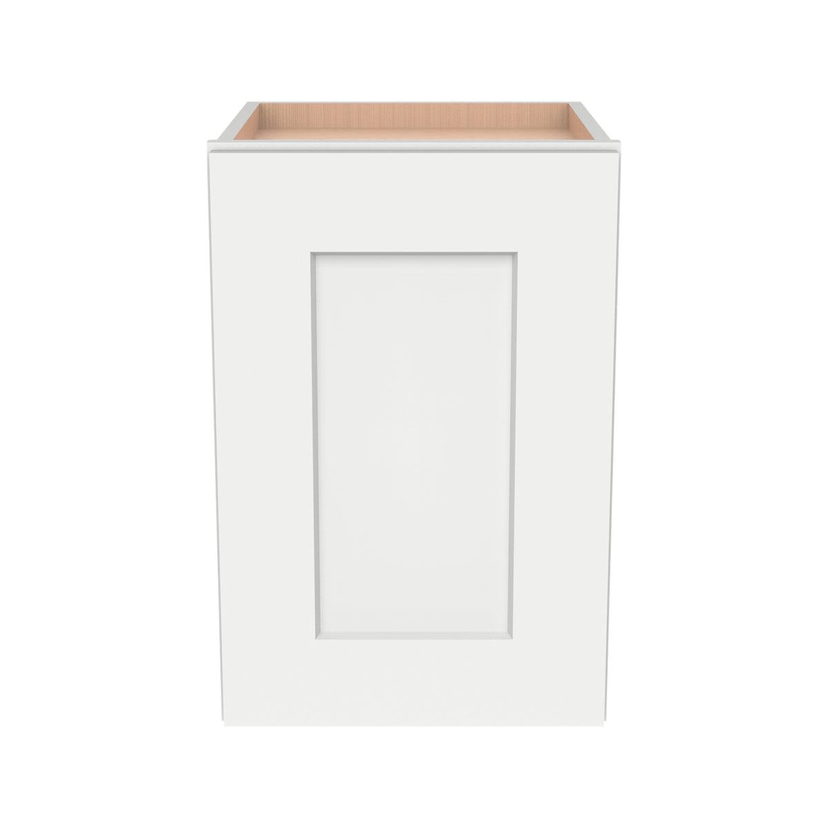 RTA Shaker Solid Wood Wall Cabinet Origami White for Kitchen, Bathroom & Laundry Storage