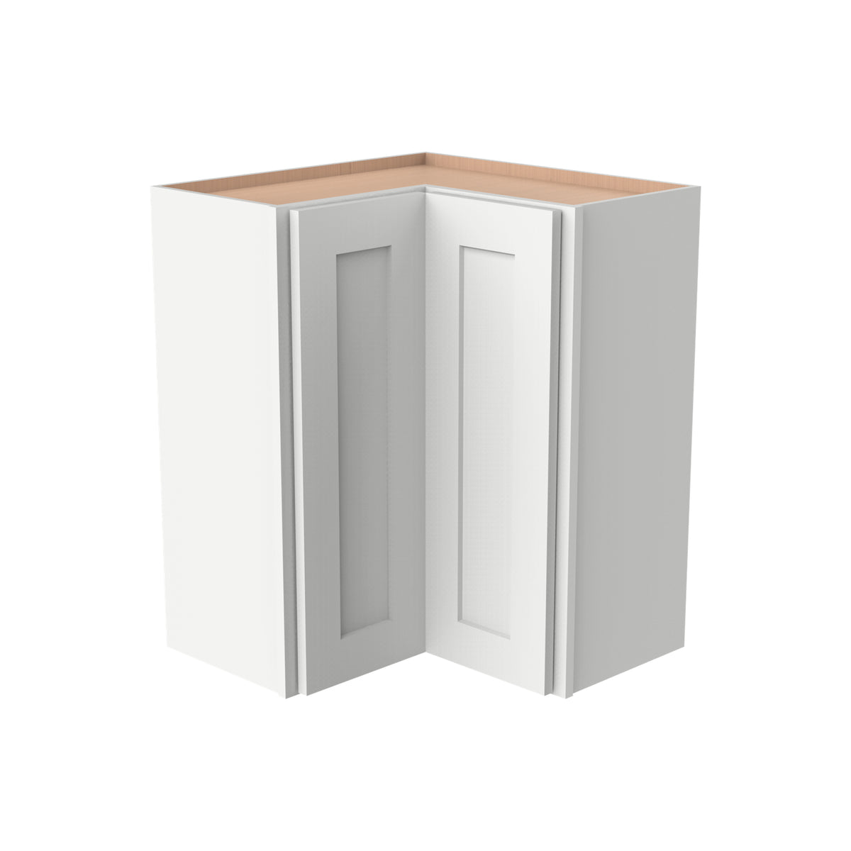 RTA Shaker Solid Wood Wall Easy Reach Cabinet Origami White for Kitchen Bathroom and Laundry Storage