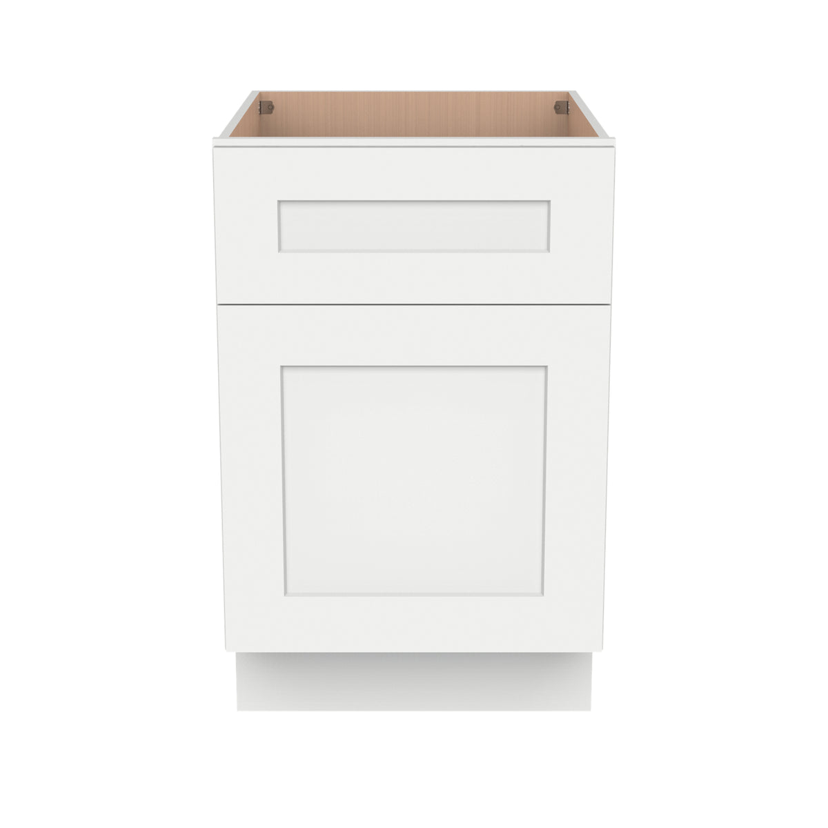 RTA Solid Wood Shaker Drawer Base Cabinet Origami White for Kitchen, Bathroom & Laundry storage