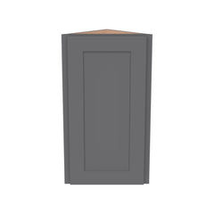 RTA Solid Wood Shaker Wall Diagonal Corner Cabinet Pebble Gray for Kitchen, Bathroom & Laundry Storage