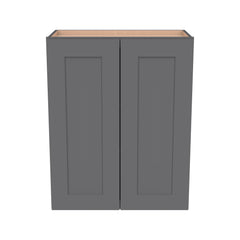 RTA Shaker Solid Wood Wall Cabinet Pebble Gray for Kitchen, Bathroom & Laundry Storage