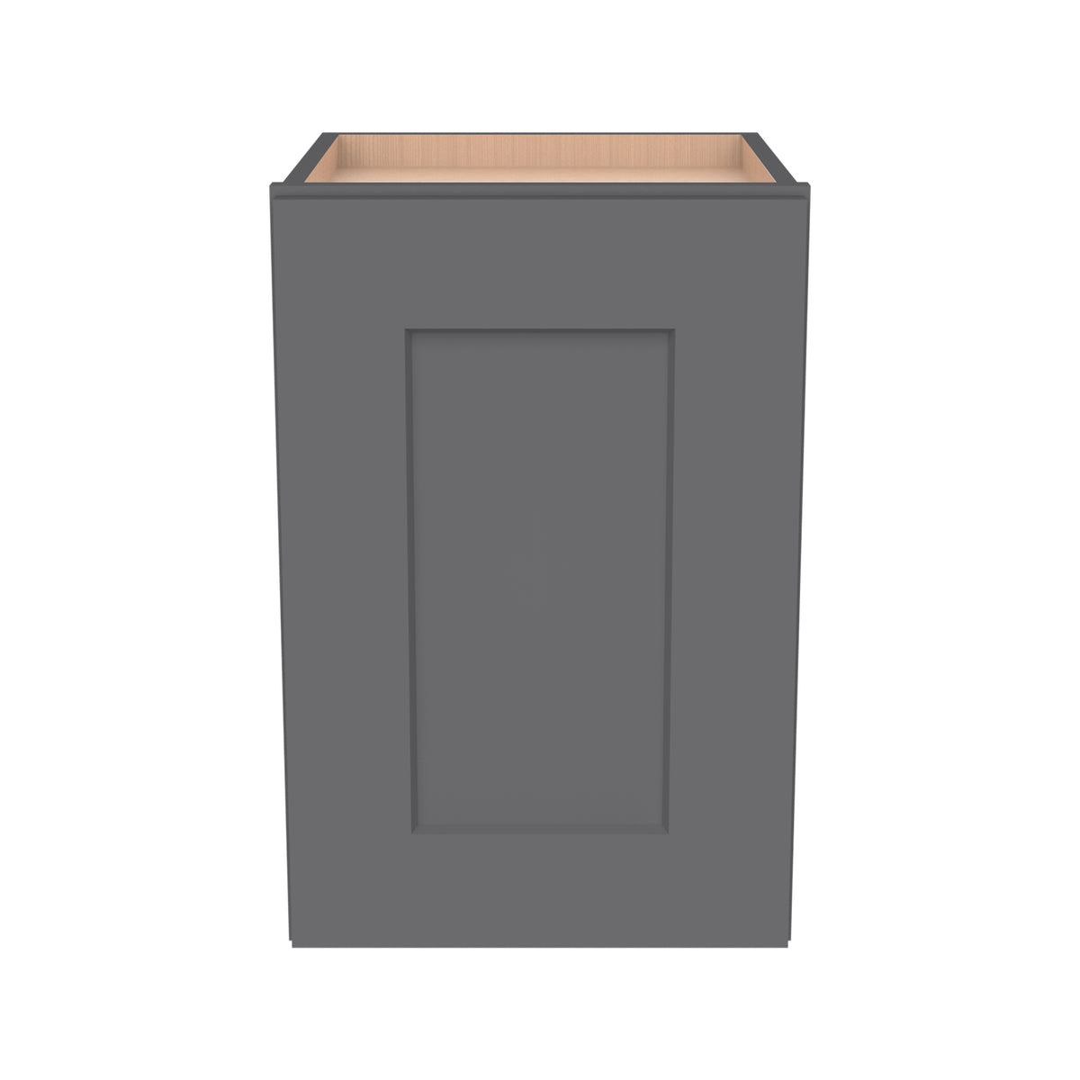 RTA Shaker Solid Wood Wall Cabinet Pebble Gray for Kitchen, Bathroom & Laundry Storage