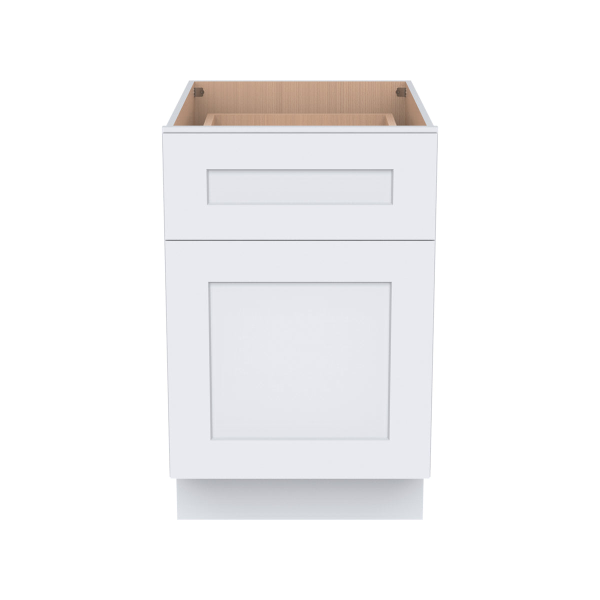 RTA Belmont White Waste Basket Base Cabinet for Kitchen, Bathroom & Laundry Storage