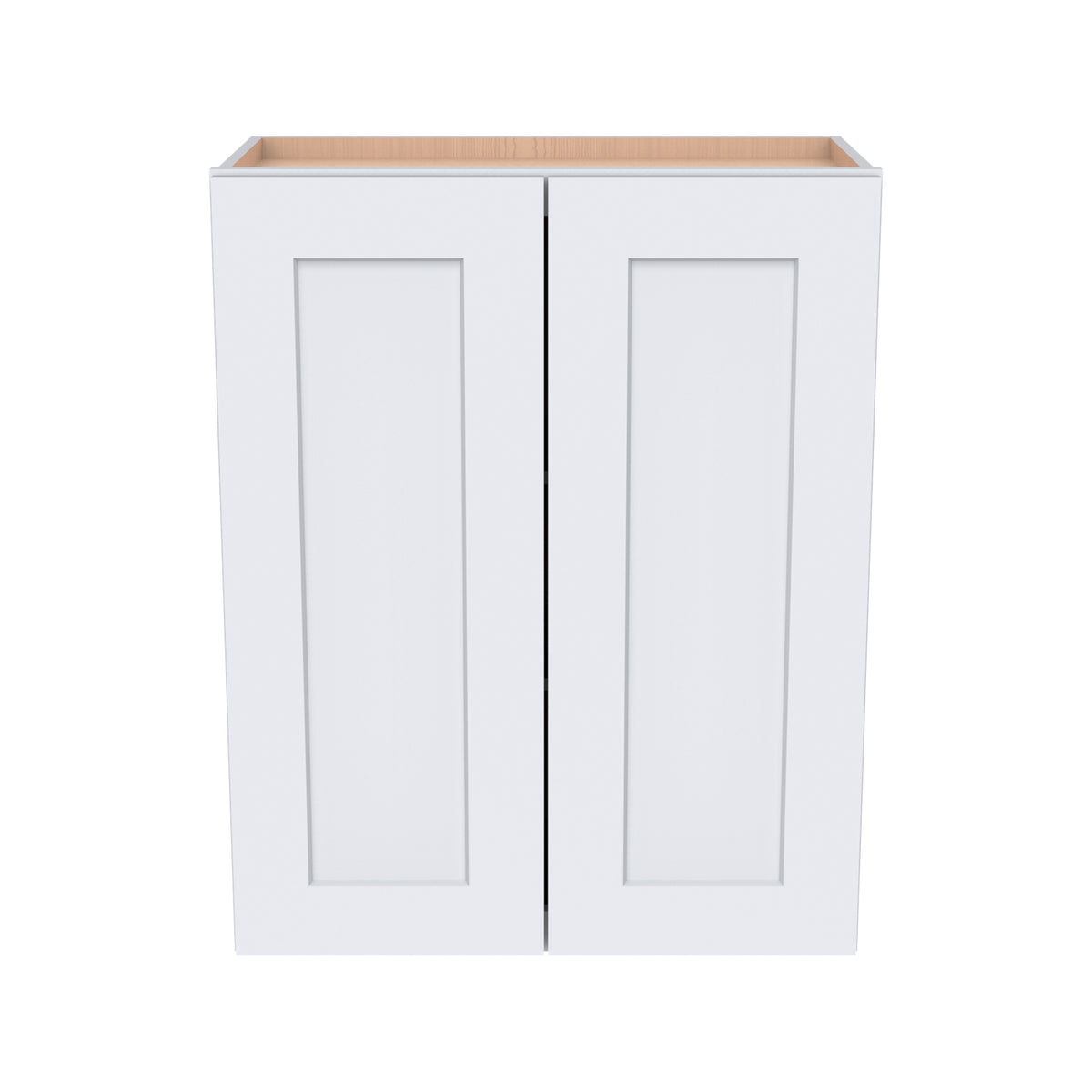 RTA Shaker Solid Wood Wall Cabinet White for Kitchen, Bathroom & Laundry Storage