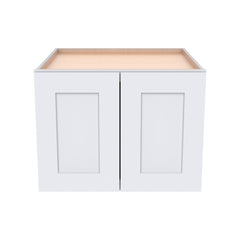 [W361227-W361827] Shaker White  Double Door Wall Cabinets