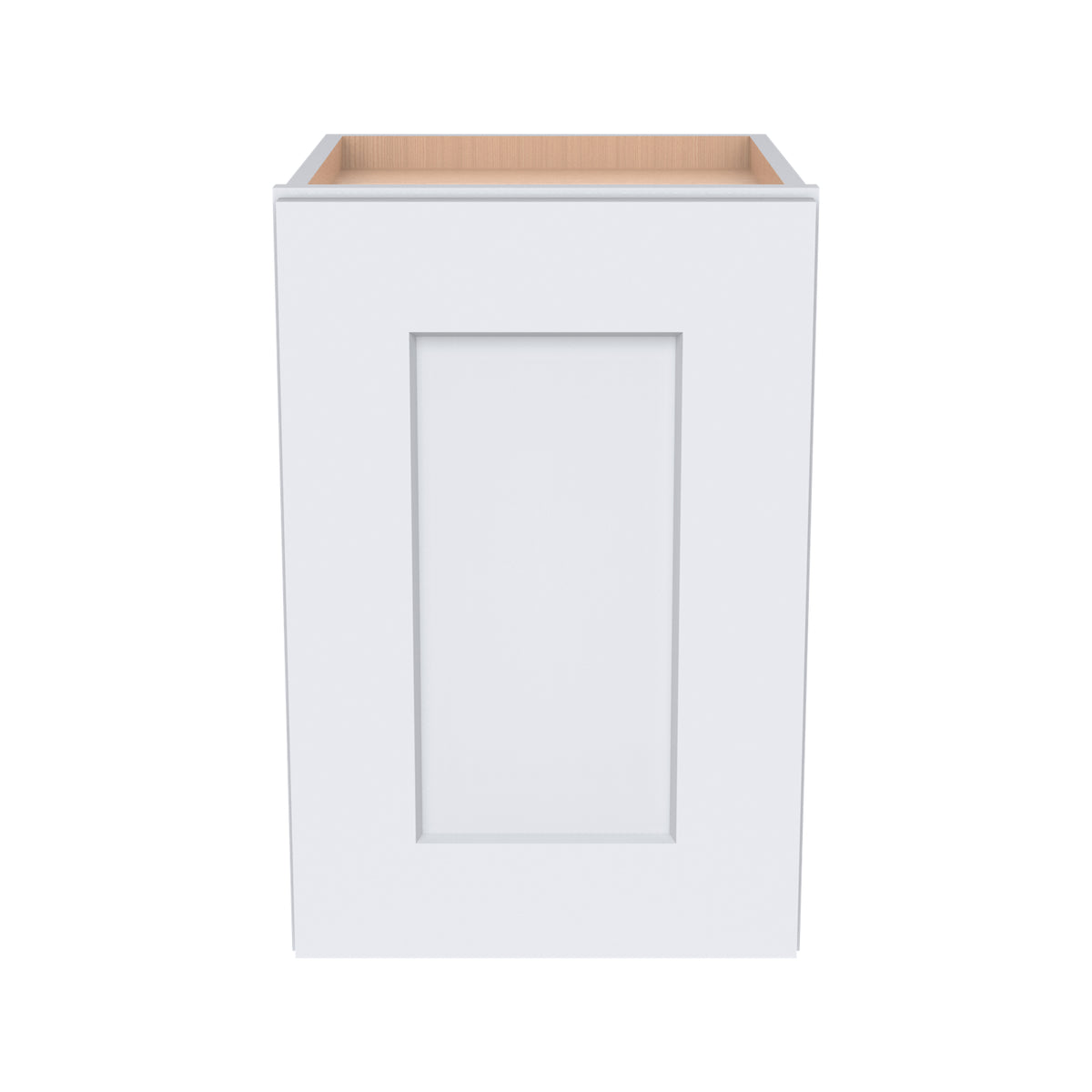 RTA Shaker Solid Wood Wall Cabinet White for Kitchen, Bathroom & Laundry Storage