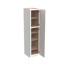 RTA Newtown Origami White Solid Wood Wall Pantry Cabinet for Kitchen Storage