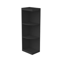 Shaker Charcoal Black RTA Solid Wood Wall End Open Shelf suitable for Kitchen Living Room