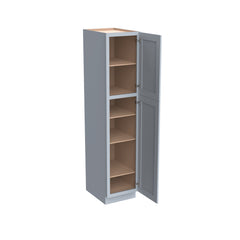 RTA Shaker Gray Solid Wood Wall Pantry Cabinet for Kitchen Storage