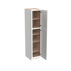 RTA Shaker Origami White Solid Wood Wall Pantry Cabinet for Kitchen Storage