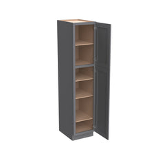 RTA Shaker Pebble Gray Solid Wood Wall Pantry Cabinet for Kitchen Storage