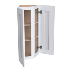 RTA Shaker Solid Wood Wall Cabinet White for Kitchen, Bathroom & Laundry Storage