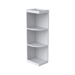 Shaker White RTA Solid Wood Wall End Open Shelf suitable for Kitchen Living Room