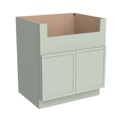 Newtown Solid wood Jade Green RTA Farm Sink Base Cabinet (2 Butt Door)