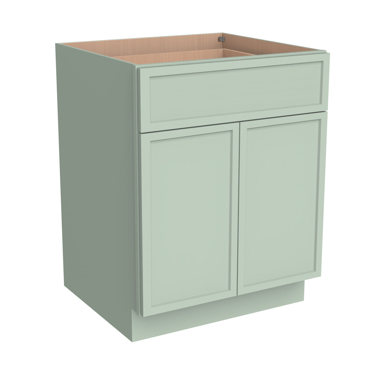 Newtown Jade Green RTA Storage Base Cabinet for Kitchen, Bathroom & Laundry Room, 1 Drawer 1 Shelf