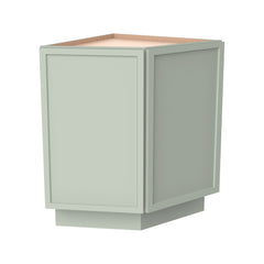 RTA Solid Wood Newtown Base End Cabinets Jade Green Kitchen, Bathroom & Laundry Room Storage