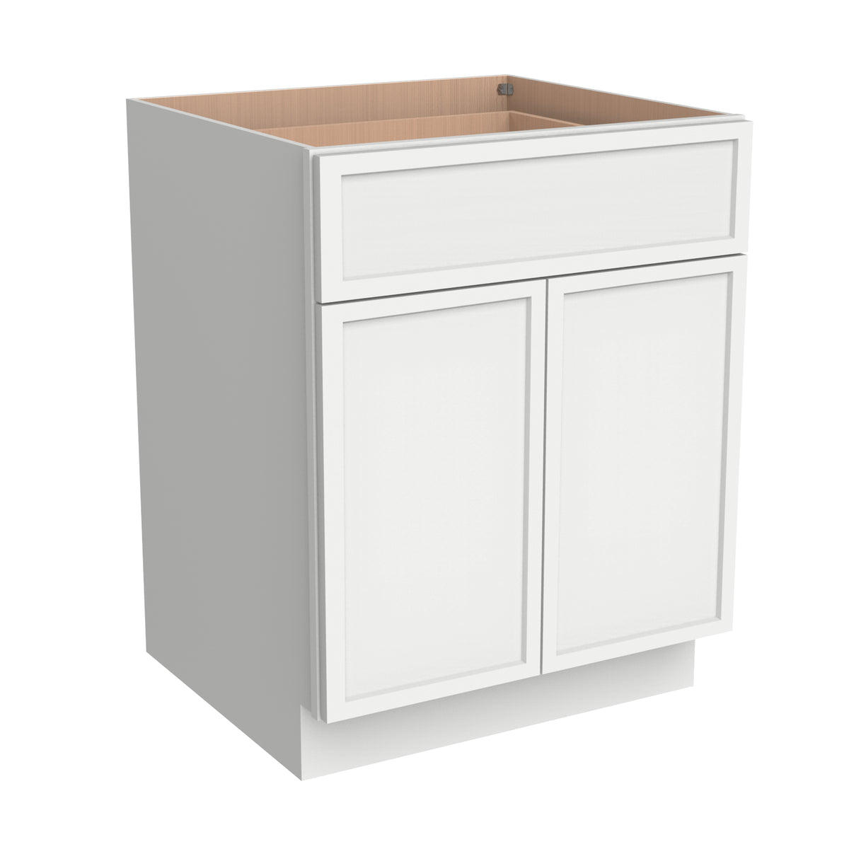 Newtown Origami Whiten RTA Base Cabinet for Kitchen, Bathroom & Laundry Room, 1 Drawer 1 Shelf