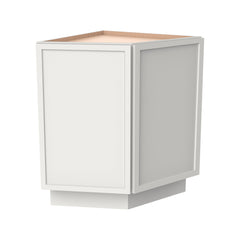 RTA Solid Wood Newtown Base End Cabinets Origami White Kitchen, Bathroom & Laundry Room Storage