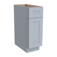 RTA Belmont Gray Kitchen/Living Room Base Cabinet with 1 Door 1 Drawer 1 Shelf