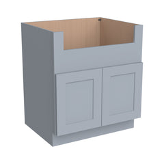 RTA Belmont Gray Farm Sink Base Cabinet (2 Butt Door)