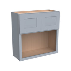 RTA Belmont Gray Wall Cabinet for Kitchen, Bathroom & Laundry Storage