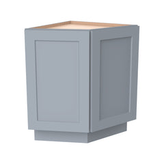 RTA Solid Wood Shaker Base End Cabinets Gray Kitchen, Bathroom & Laundry Room Storage