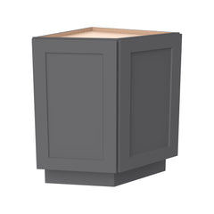 RTA Solid Wood Shaker Base End Cabinets Pebble Gray Kitchen, Bathroom & Laundry Room Storage