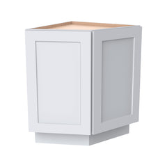 RTA Solid Wood Shaker Base End Cabinets White Kitchen, Bathroom & Laundry Room Storage