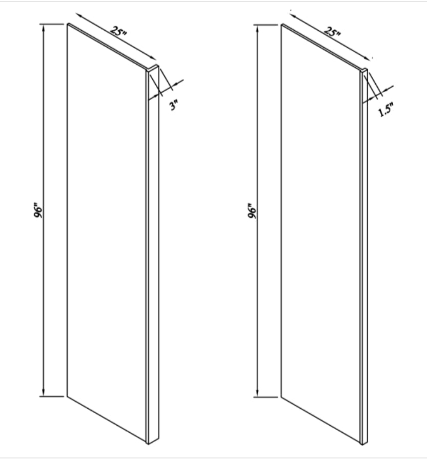 [RRP9625A]  Refrigerator End Panels