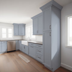 RTA Belmont Gray Wall Pantry Cabinet for Kitchen Storage