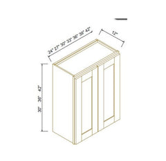 Wall Cabinets （ Shaker Natural Wood） W2736