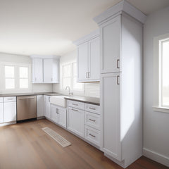 RTA Belmont White Wall Pantry Cabinet for Kitchen Storage