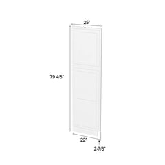 Tall Decorative Panels Inset Origami White