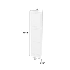 Tall Decorative Panels Inset Origami White