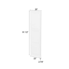Tall Decorative Panels Inset Origami White