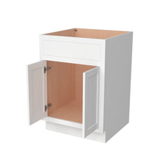 RTA Solid Wood Cabinet Inset Origami White Vanity Cabinets for Kitchen Bathroom and Laundry Storage