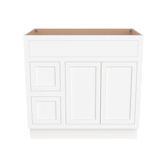 RTA Solid Wood Cabinet Inset Origami White Vanity Cabinets for Kitchen Bathroom and Laundry Storage