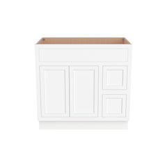 RTA Solid Wood Cabinet Inset Origami White Vanity Cabinets for Kitchen Bathroom and Laundry Storage