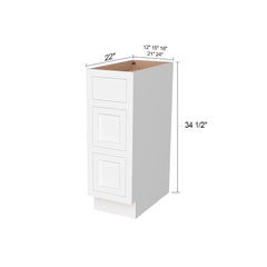 RTA Solid Wood Cabinet Inset Origami White Vanity Cabinets for Kitchen Bathroom and Laundry Storage