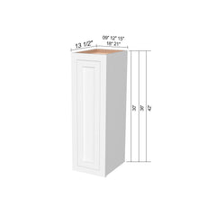 RTA Solid Wood Cabinet Inset Origami White Tall Cabinets for Kitchen Bathroom and Laundry Storage