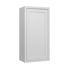 RTA Solid Wood Cabinet Inset Origami White Glass Door Wall Cabinets for Kitchen Bathroom and Laundry Storage