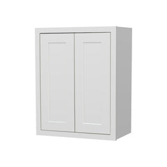 RTA Solid Wood Cabinet Inset Origami White Wall Cabinets for Kitchen Bathroom and Laundry Storage