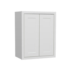 RTA Solid Wood Cabinet Inset Origami White Wall Cabinets for Kitchen Bathroom and Laundry Storage