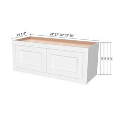 RTA Solid Wood Cabinet Inset Origami White Wall Cabinets for Kitchen Bathroom and Laundry Storage