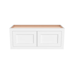 RTA Solid Wood Cabinet Inset Origami White Wall Cabinets for Kitchen Bathroom and Laundry Storage