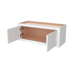 RTA Solid Wood Cabinet Inset Origami White Wall Cabinets for Kitchen Bathroom and Laundry Storage