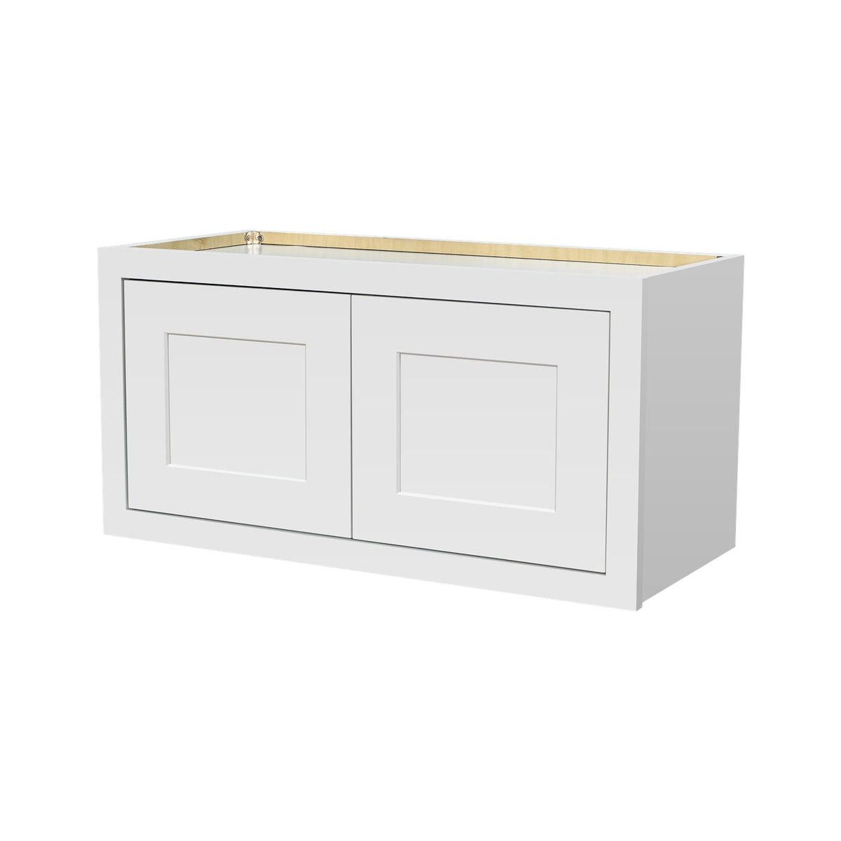 RTA Solid Wood Cabinet Inset Origami White Wall Cabinets for Kitchen Bathroom and Laundry Storage